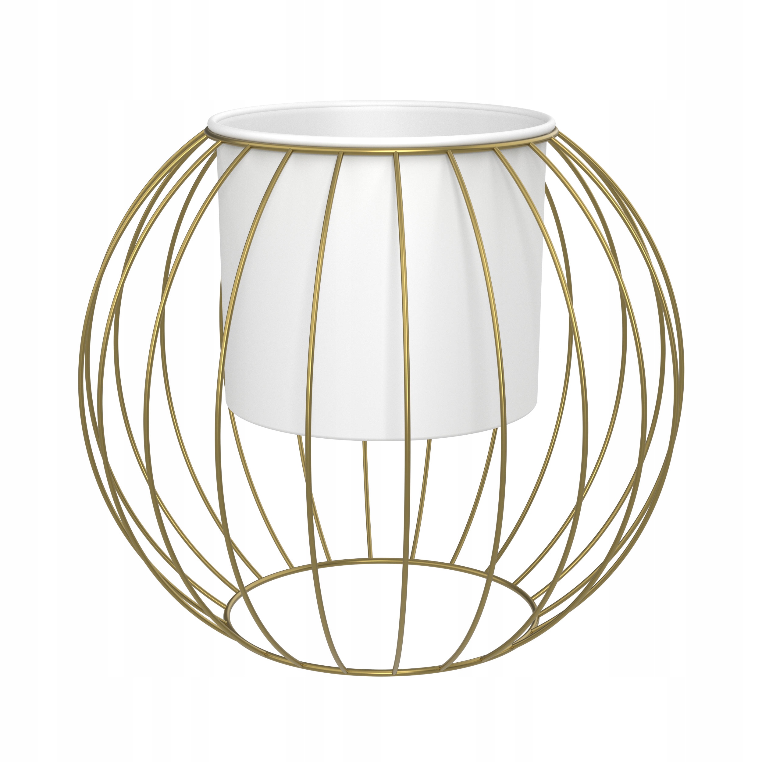 

kwietnik metalowy loft design Ball Gold śr. 35cm