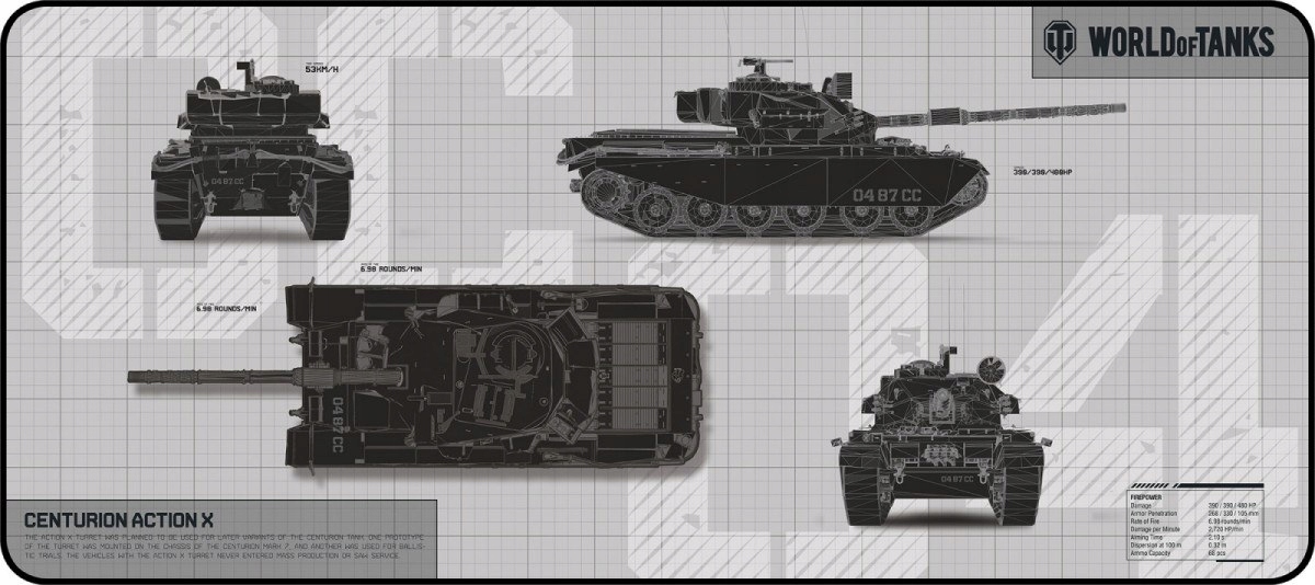 Podkładka pod mysz Defender WT90 wersja limitowana World Of Tanks