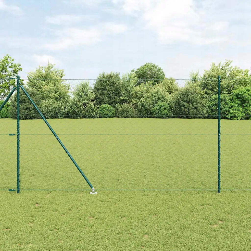Plot s příspěvky Zelená 1.6 x 25 m Ocel potažená Pvc Zelená 3353113