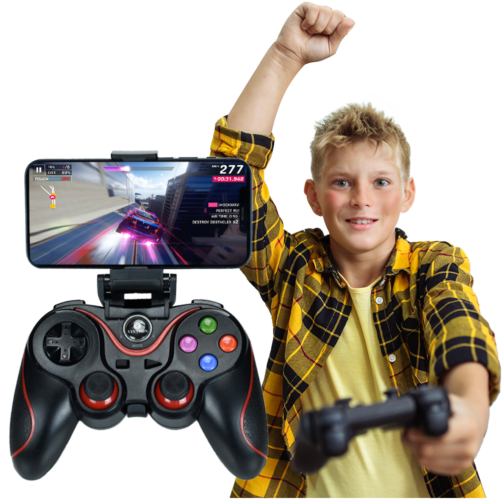 Gamepad Z Uchwytem Na Telefon Do Grania Dla Dziecka Smartfon-Zdjęcie-0