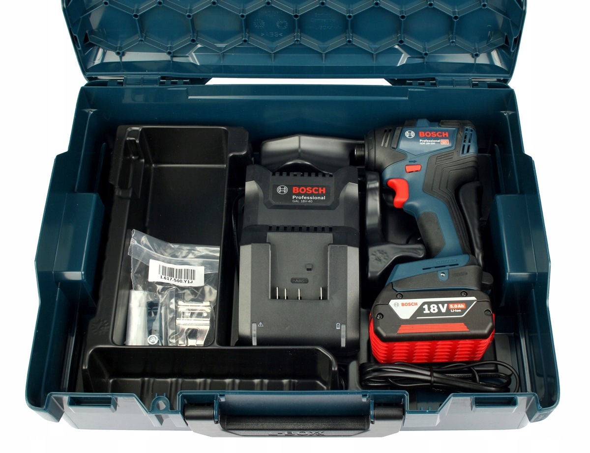 KLUCZ UDAROWY GDR 18V-200 BOSCH L-BOXX 1x5,0Ah Maksymalny moment obrotowy - wkręcanie twarde 200 Nm