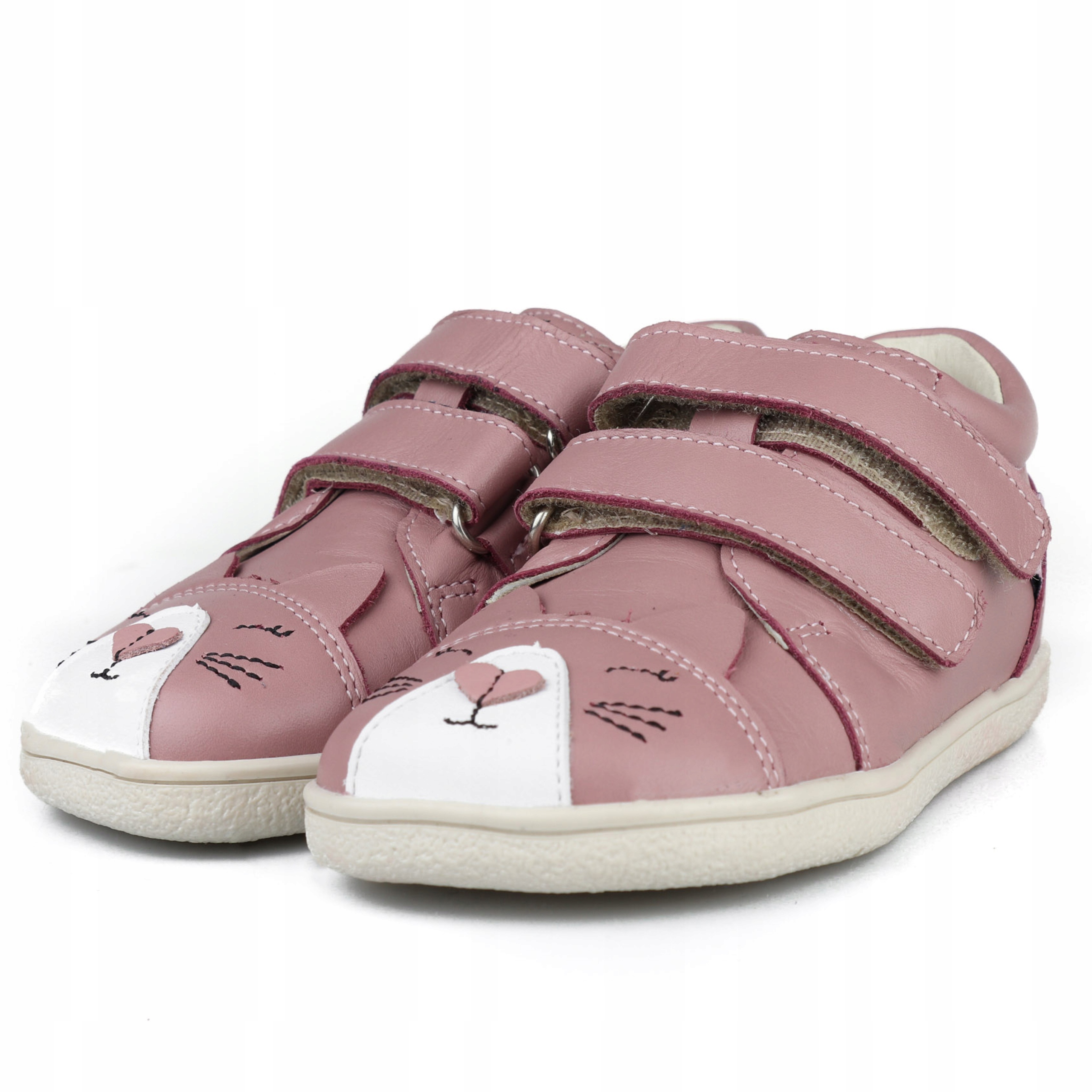 Mido 60-03 Lekkie Trzewiki Barefoot Buty Dziecięce Old Rose Róż Kotki R 20