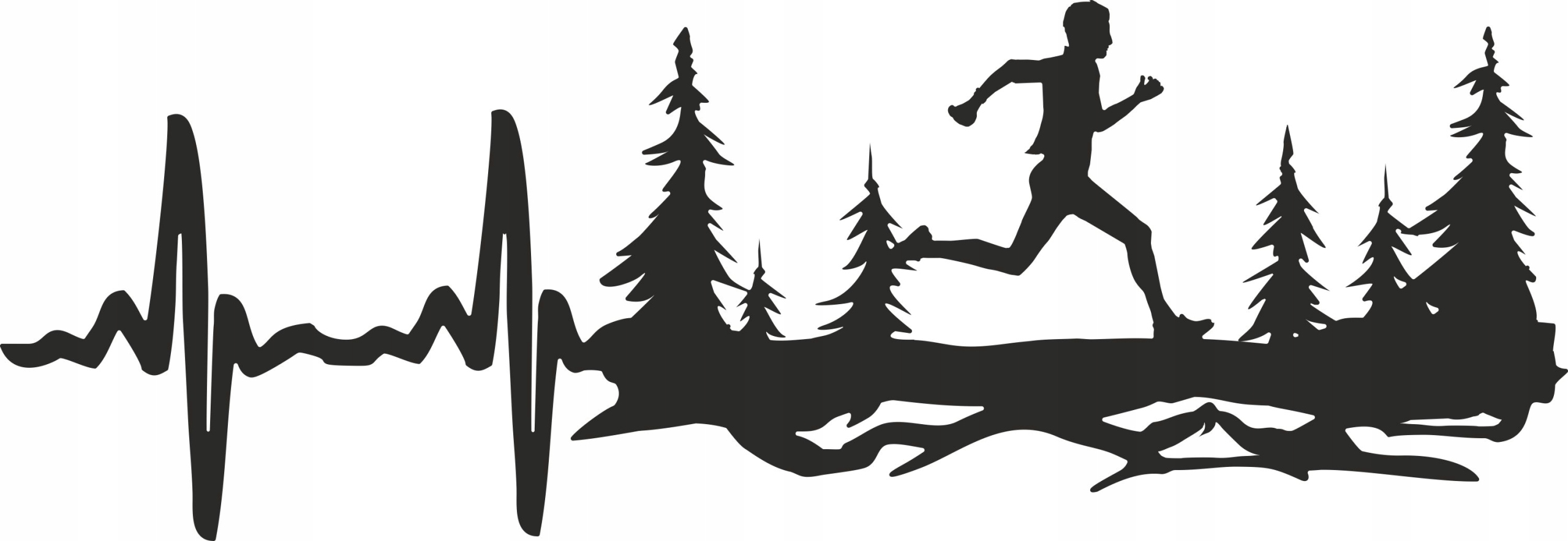 

Naklejka na ścianę dekoracja Linia Życia Biegacz