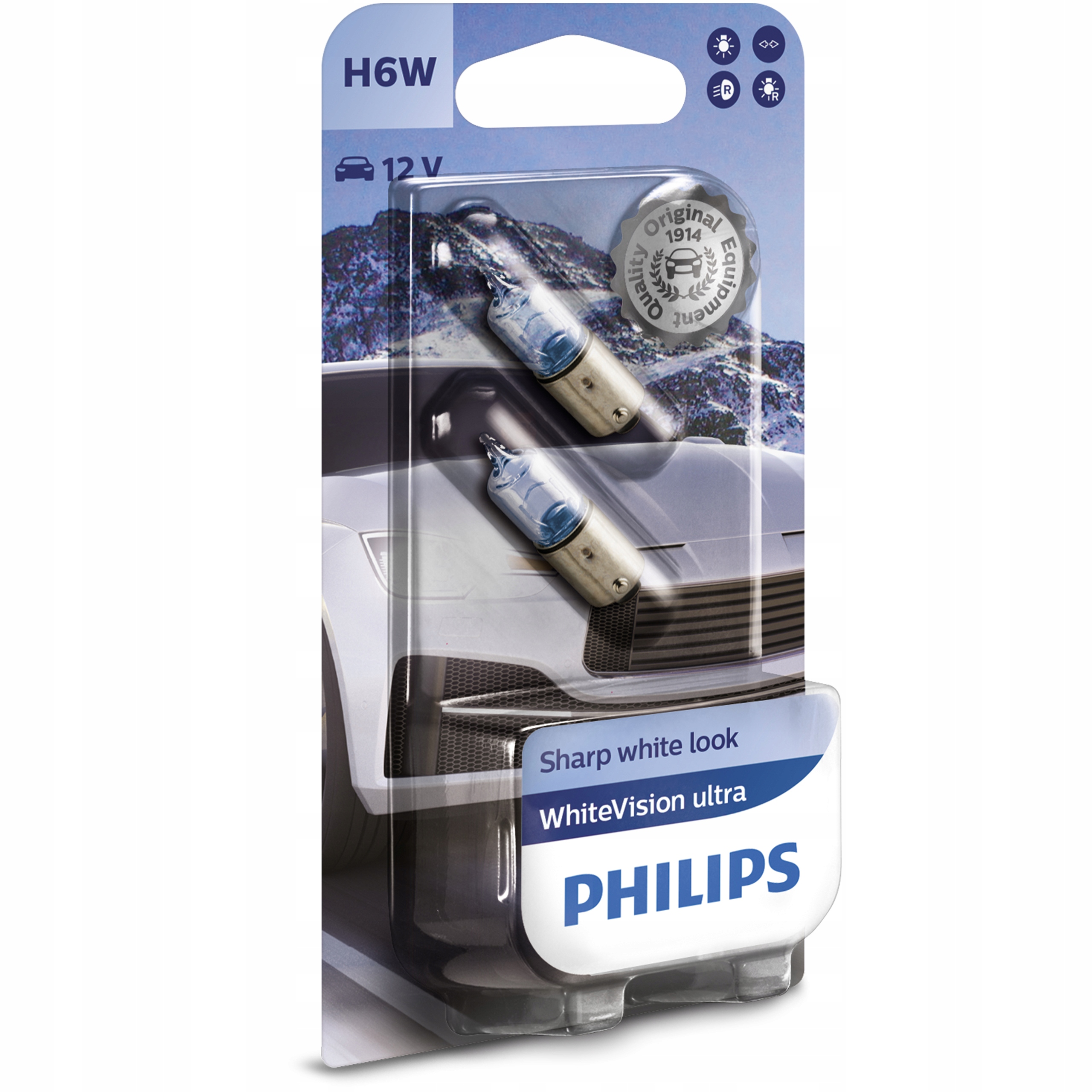 

Philips Żarówki H6W White Vision Ultra 3100K