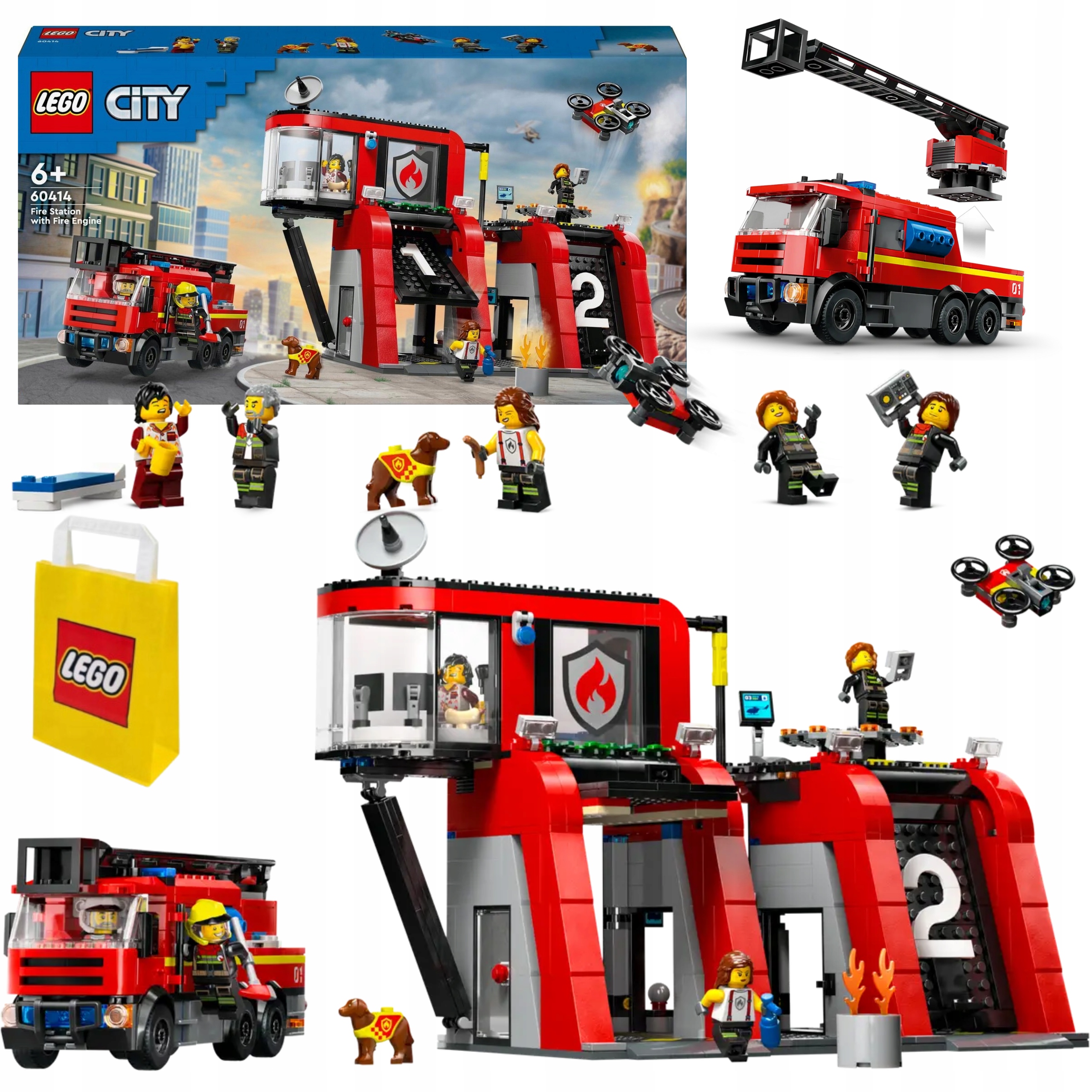 Lego City 60414 Hasiči 5 Figurek