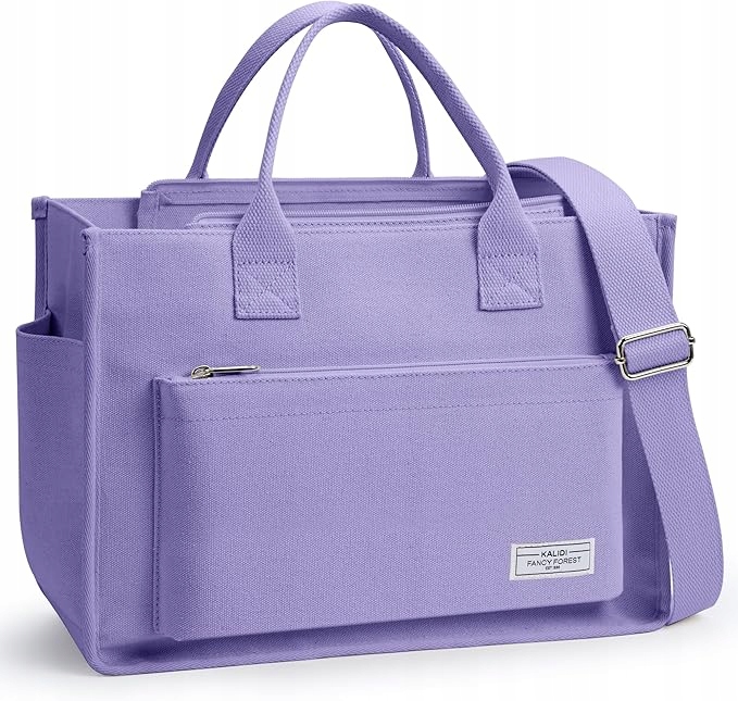 TORBA TECZKA DAMSKA NA RAMIE DO PRACY NA LAPTOPA I AKCESORIA