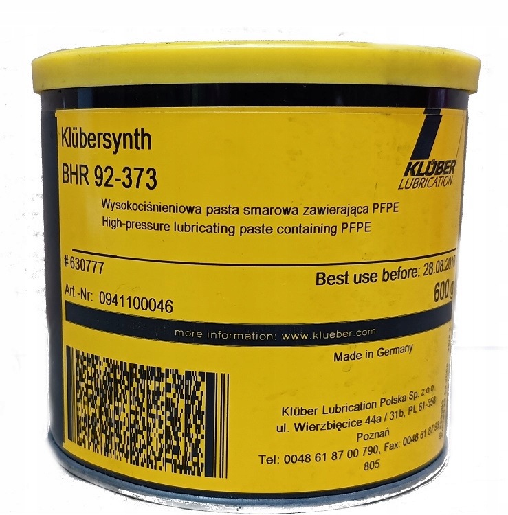 Kluber Klubersynth BHR 92-373 op. 600g