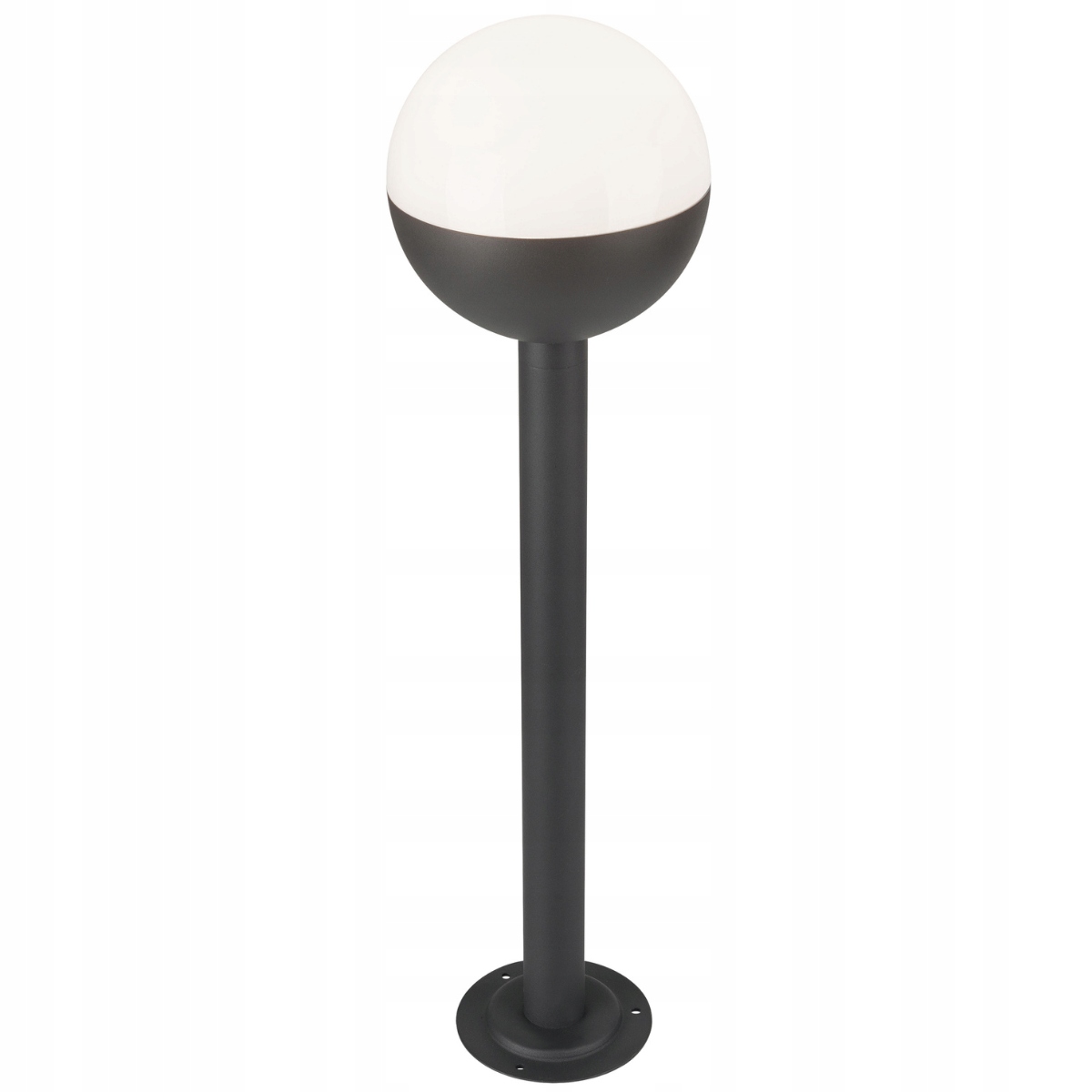 Venkovní stojací lampa kulatá černá bílá moderní 80 cm Polux