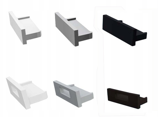 2x Zaślepka do PROFIL PCV nawierzch taśm LED 1kpl Typ profil do LED