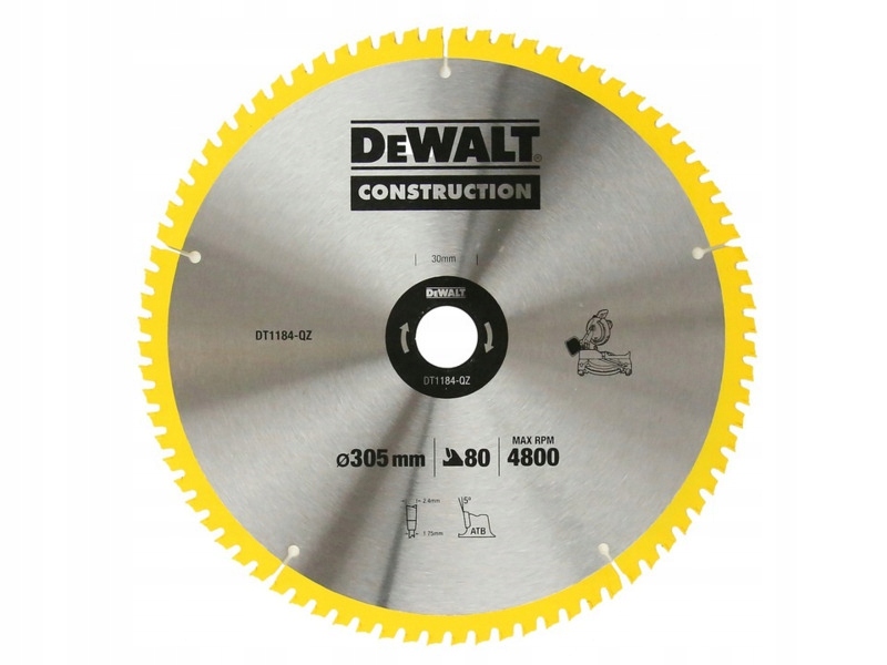Tarcza do cięcia Dewalt DT1184 305 mm