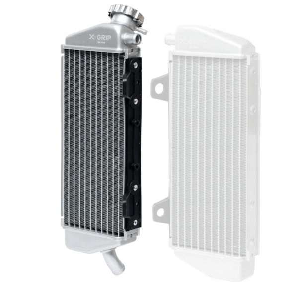 X-GRIP CHŁODNICA PRAWA (Z KORKIEM) PASUJE DO: KTM EXCF '20-'21, SXF '19-'21