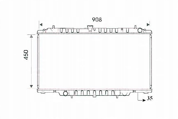 РАДІАТОР ДВИГУНА NRF1410vb3011410vb2001410v