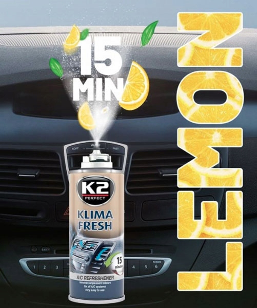 K2 KLIMA FRESH granat do klimatyzacji LEMON 150g Stan opakowania oryginalne