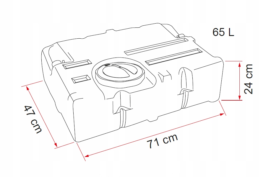 08306-01- - Резервуар для питьевой воды FIAMMA Tank 70 для установки