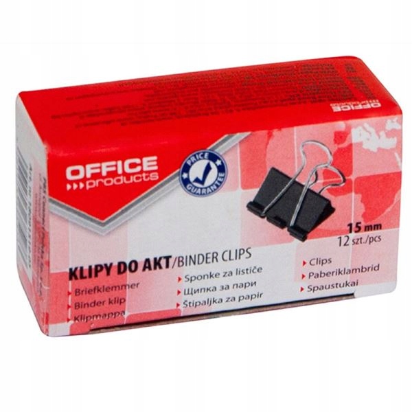 

Klip Biurowy 15mm Office Products 12szt