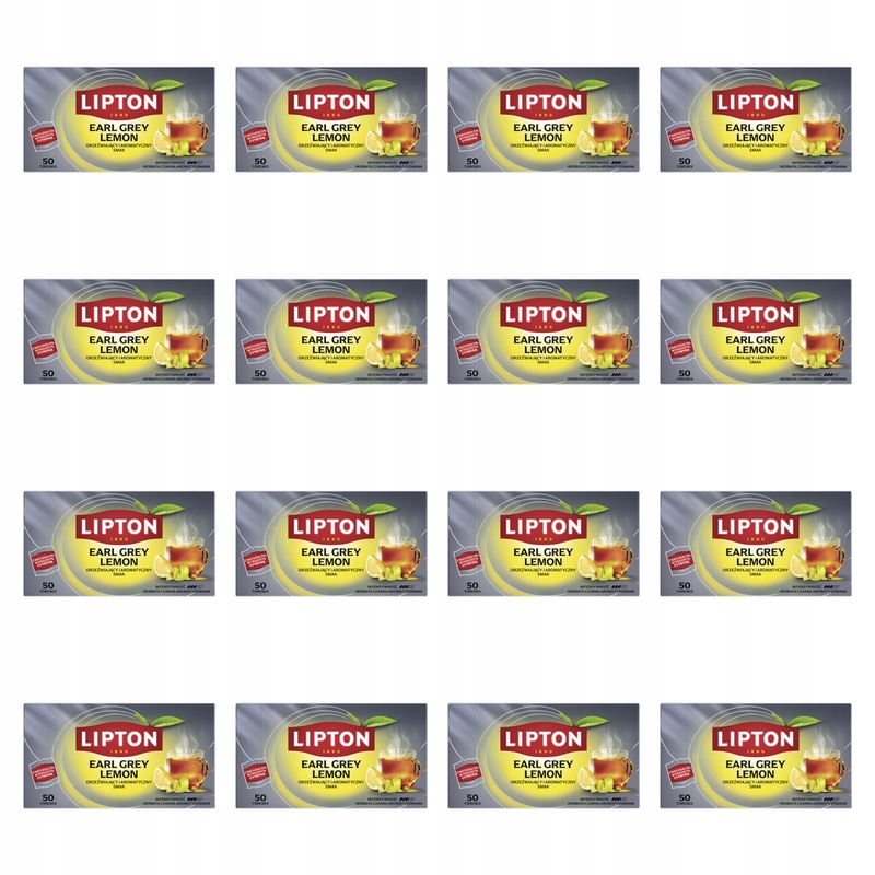 Lipton Earl Grey Lemon 50tb 25g X16