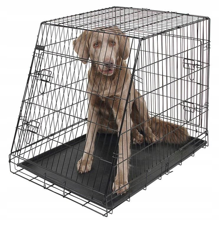 Levně Transportní klec pro psa, 92 x 63 x 74 cm, obdélníkový lichoběžník, Kerbl