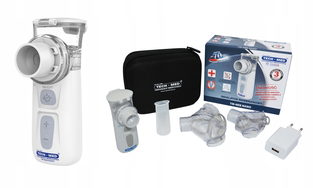

Nebulizator inhalator Membranowy Mesh Tm-neb Nano