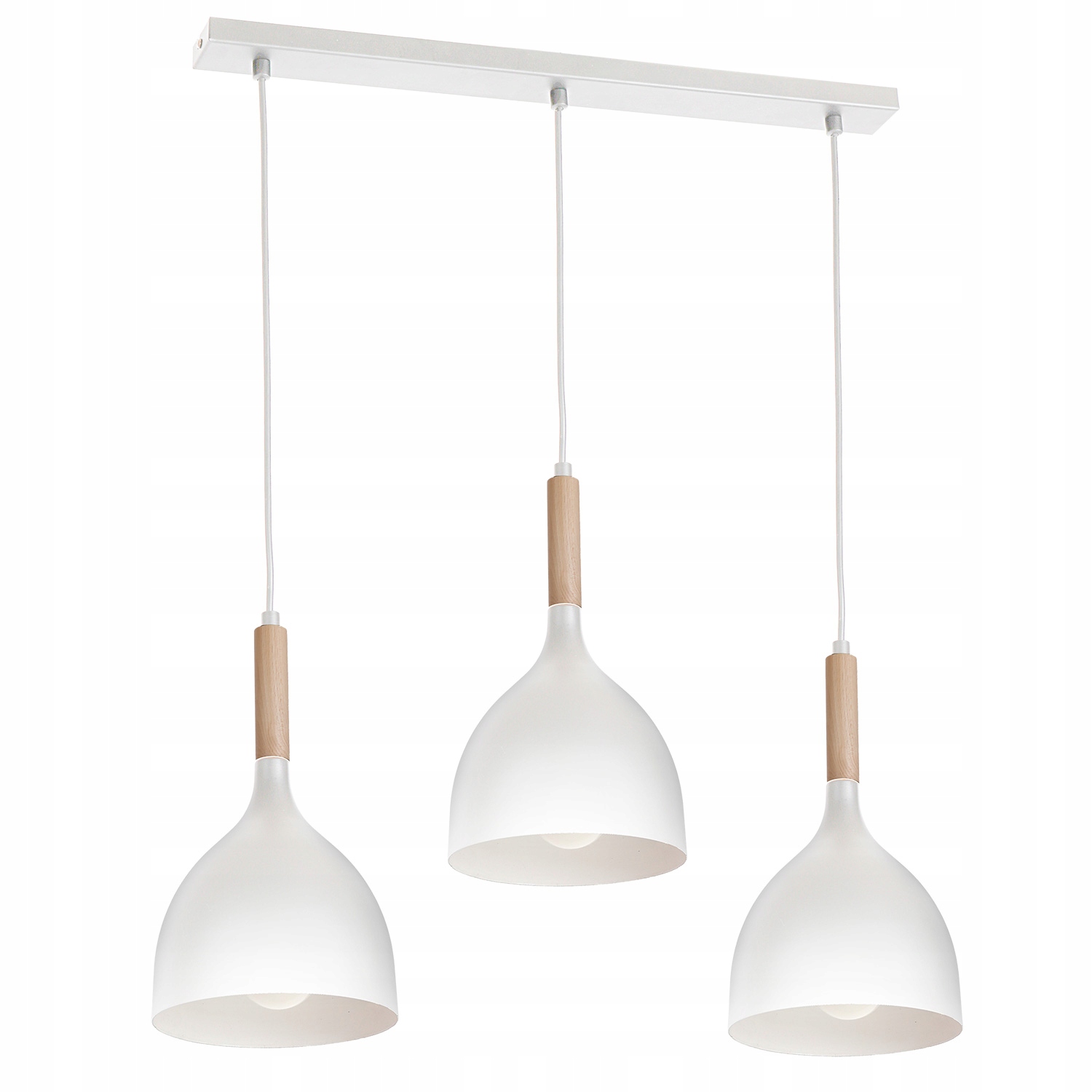 Závěsná lampa Luminex Noak wood 3 světelné body E27