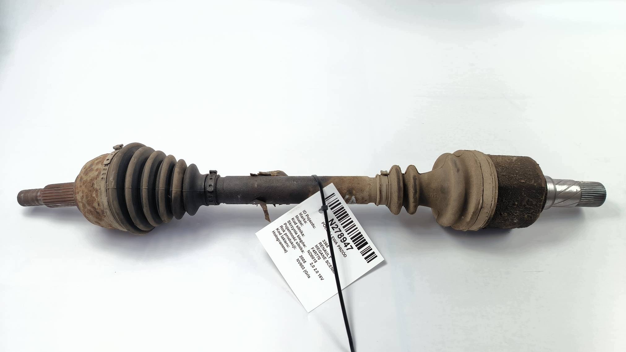 semi-axis left front RENAULT MEGANE SCENIC II
