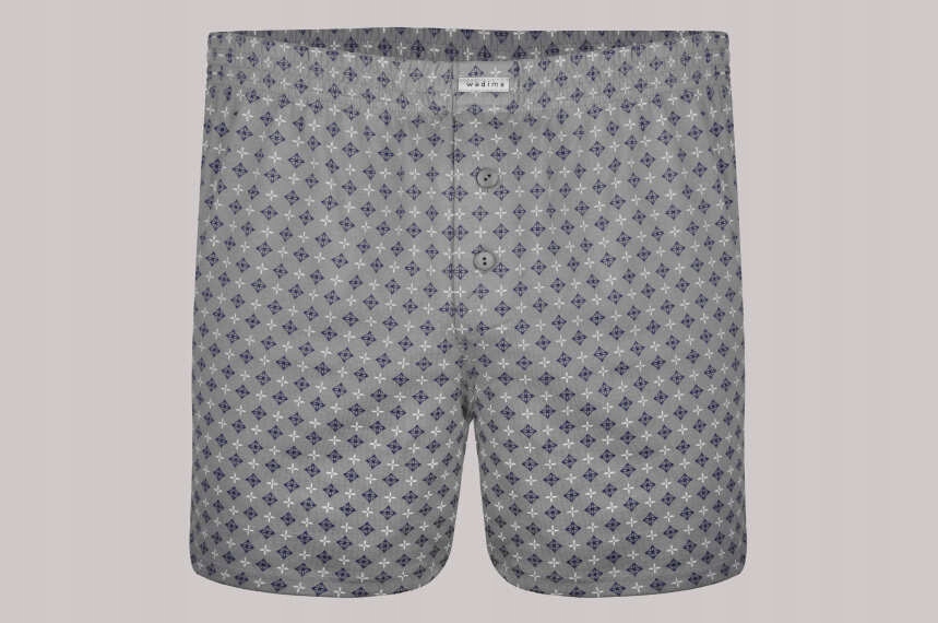 Bokserki męskie 20139 R. XXL szary srebrzysty