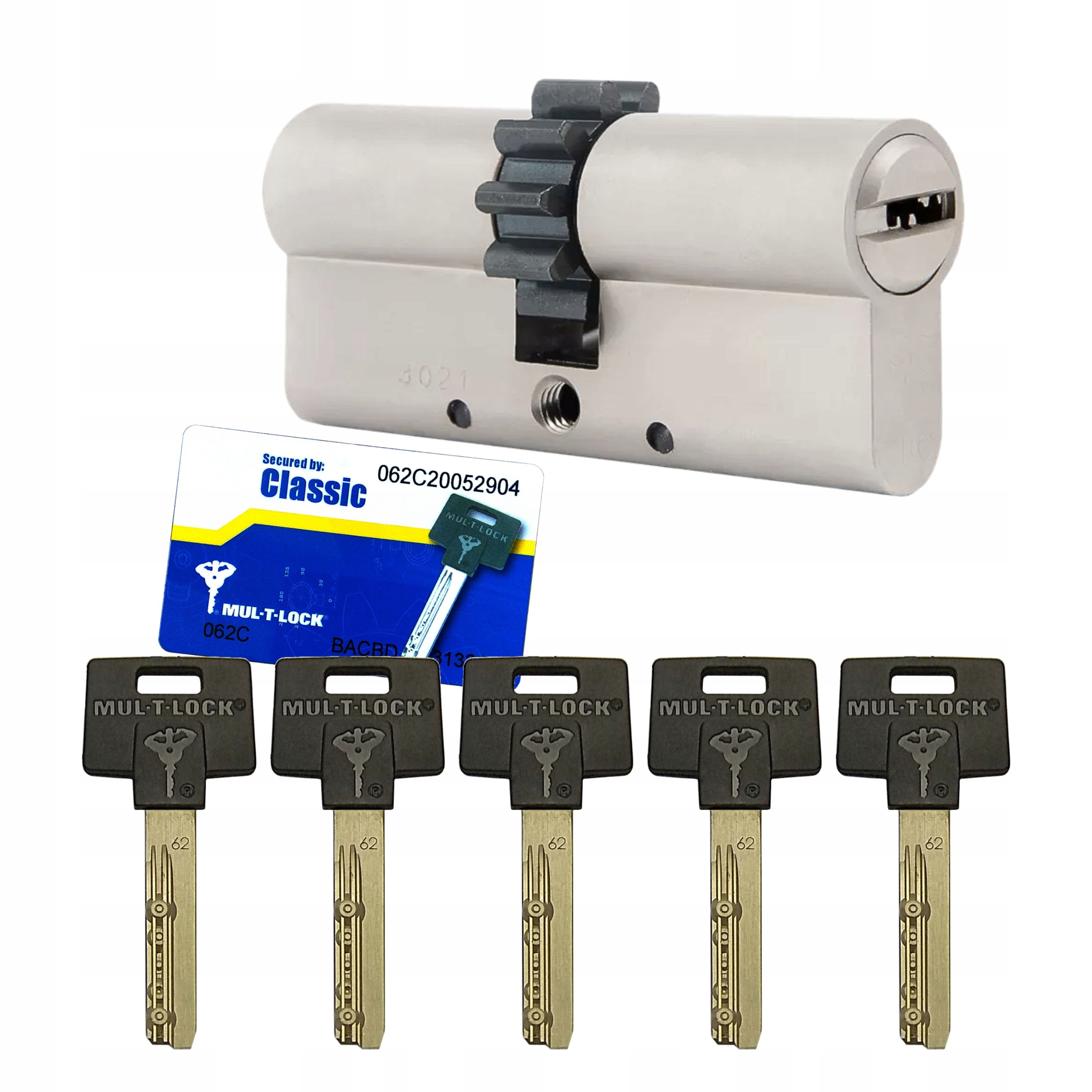 Vložka Mul-T-Lock Classic Bw 31/40Z s ozubeným kolem, saténová