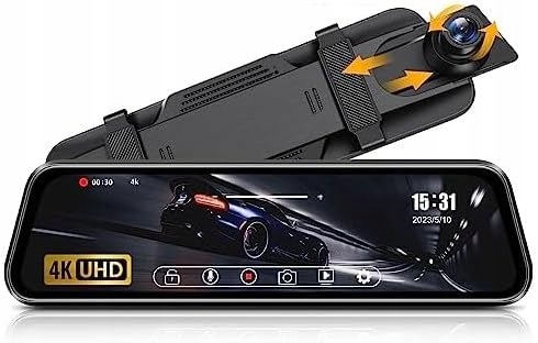 Zrkadlo 4K automobilová kamera s cúvacou kamerou a dotykovým displejom Ips 170°