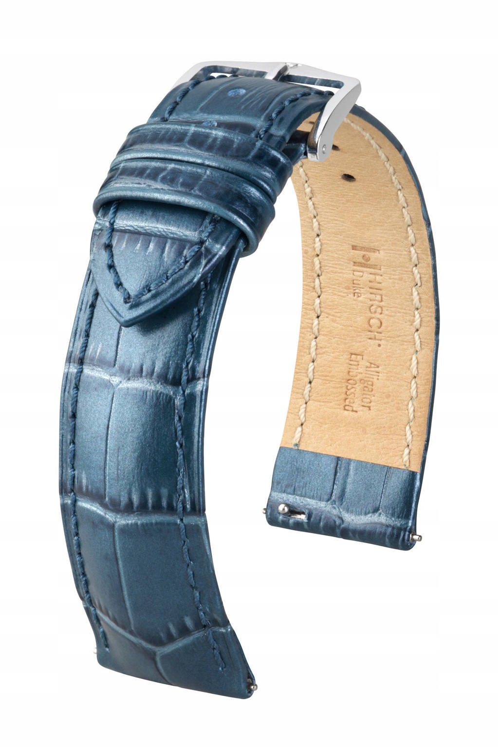 Kožený Řemínek Na Hodinky Hirsch Duke Metallic 18