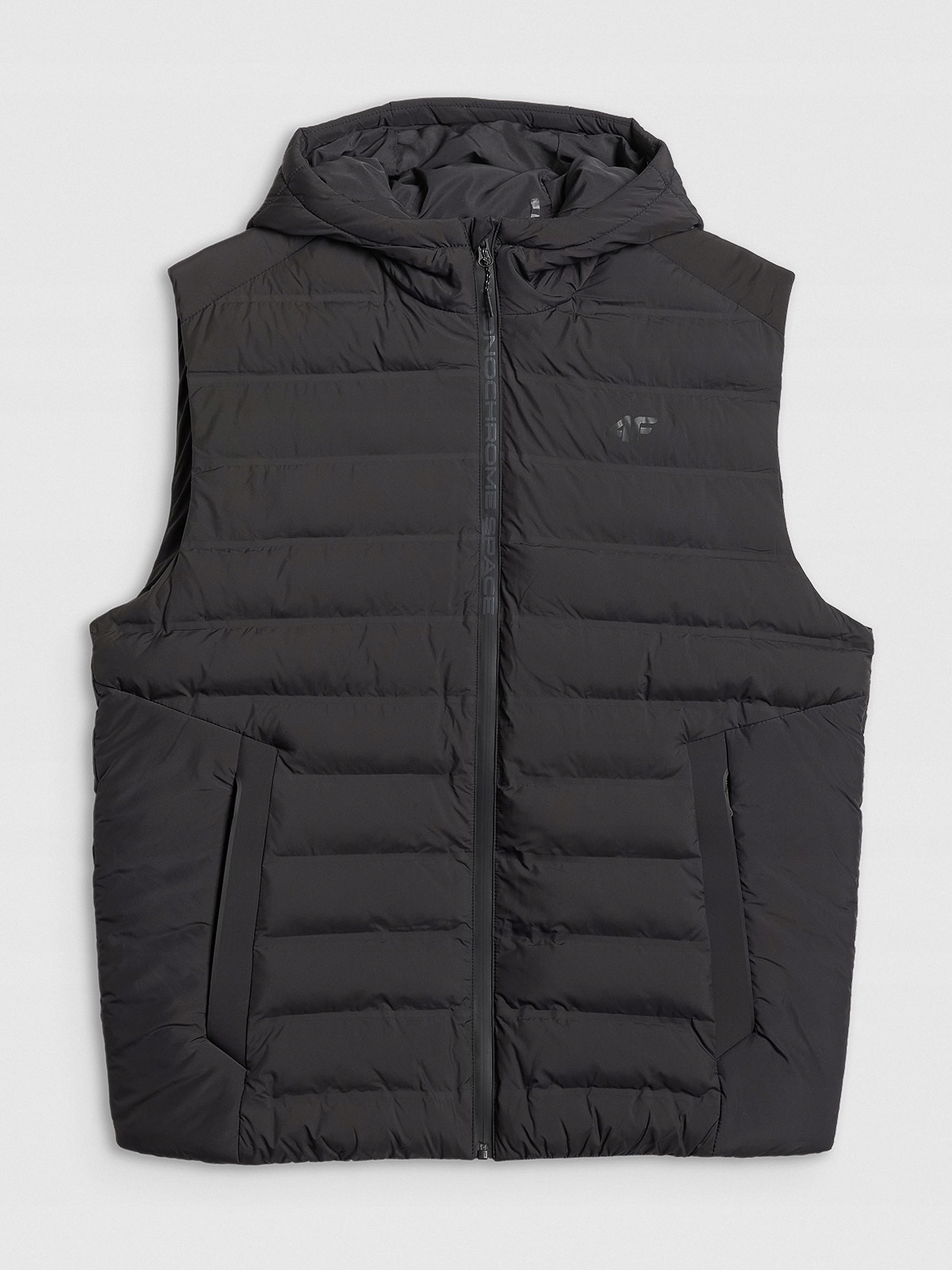 4F Bunda Bez Rukávů Černý Zateplený Hydrofobní XL