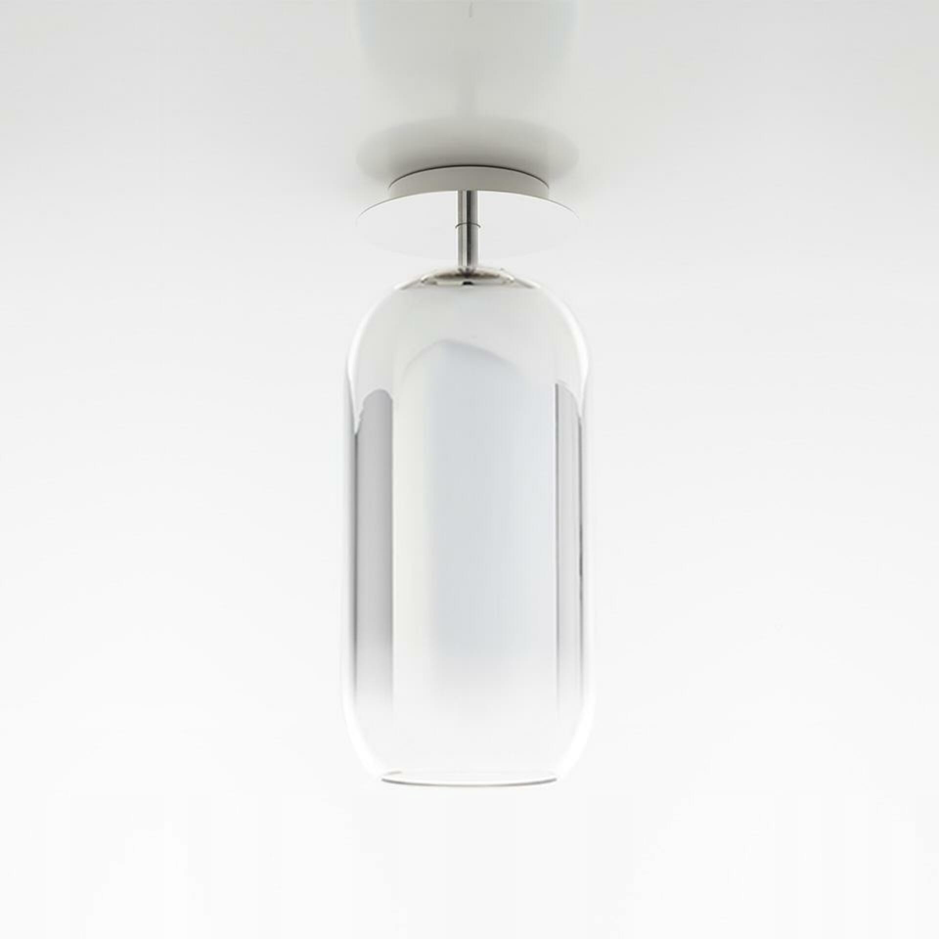 Artemide Gople stropné svietidlo, strieborné, E27, 500mm, design Big