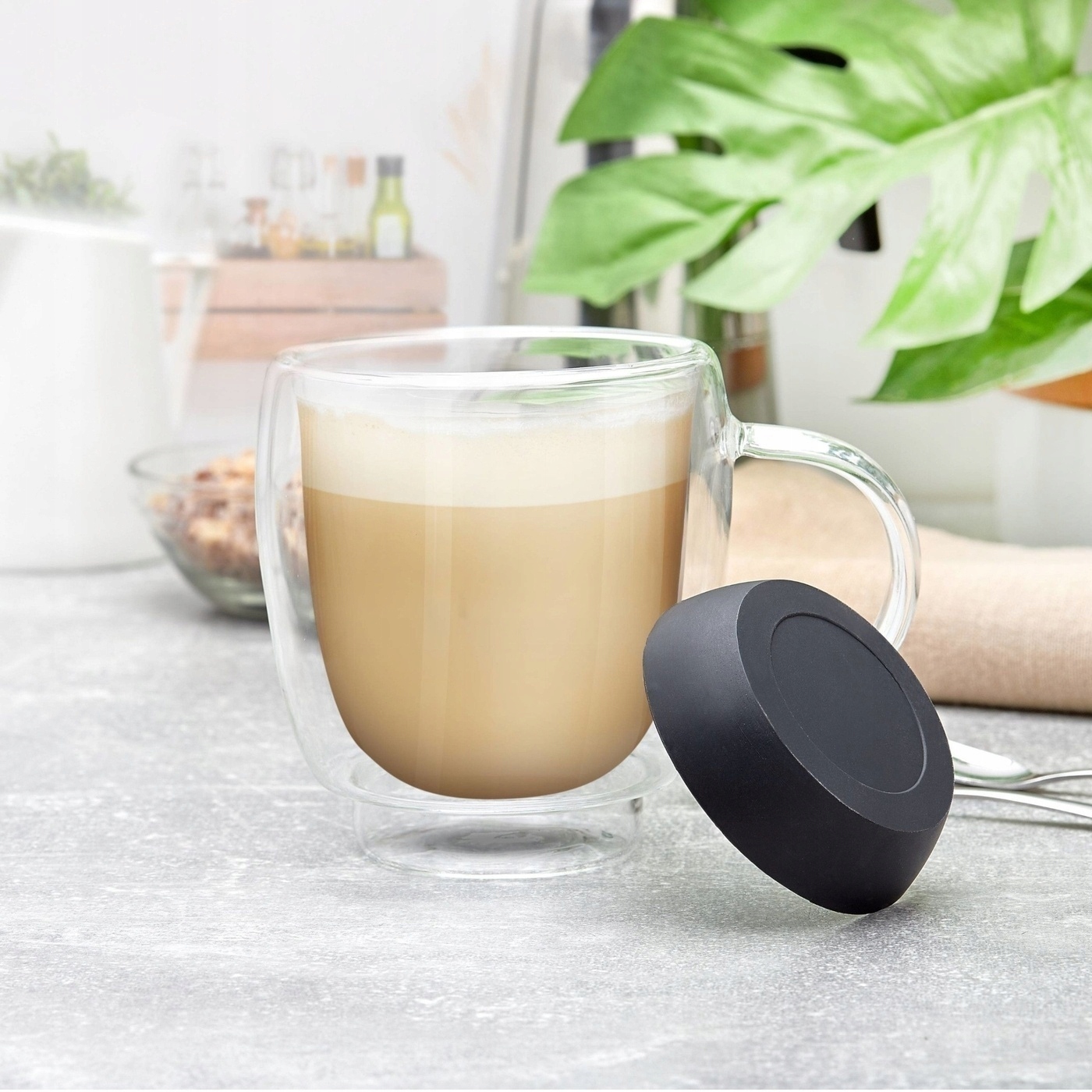 Szklanki termiczne do kawy 6szt Tadar Garet czarne Marka Konighoffer