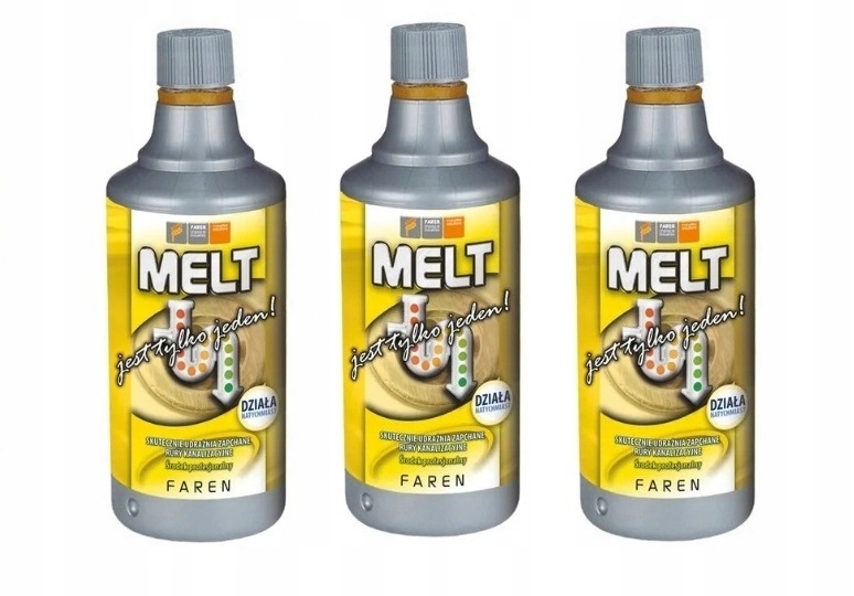 Levně 3x Melt Prostředek K Zprůchodnění Potrubí Silný Přípravek 750ML