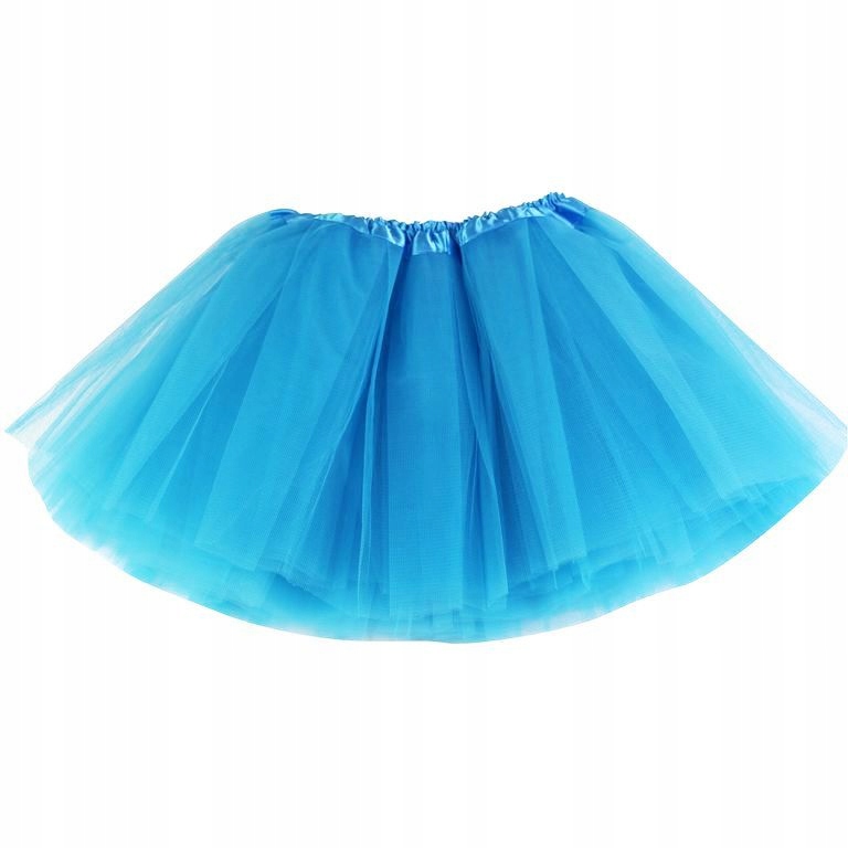 SPÓDNICZKA TUTU TIULOWA NIEBIESKA BŁĘKIT