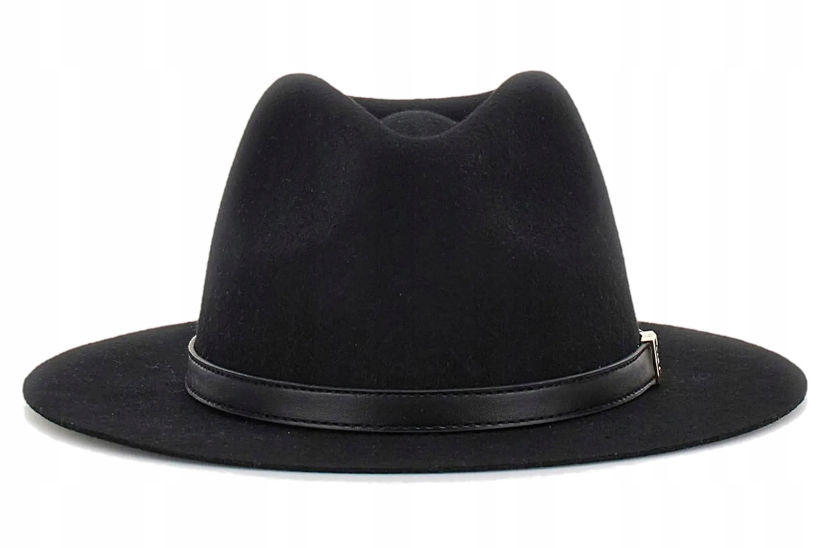 Guess černý dámský vlněný klobouk fedora L