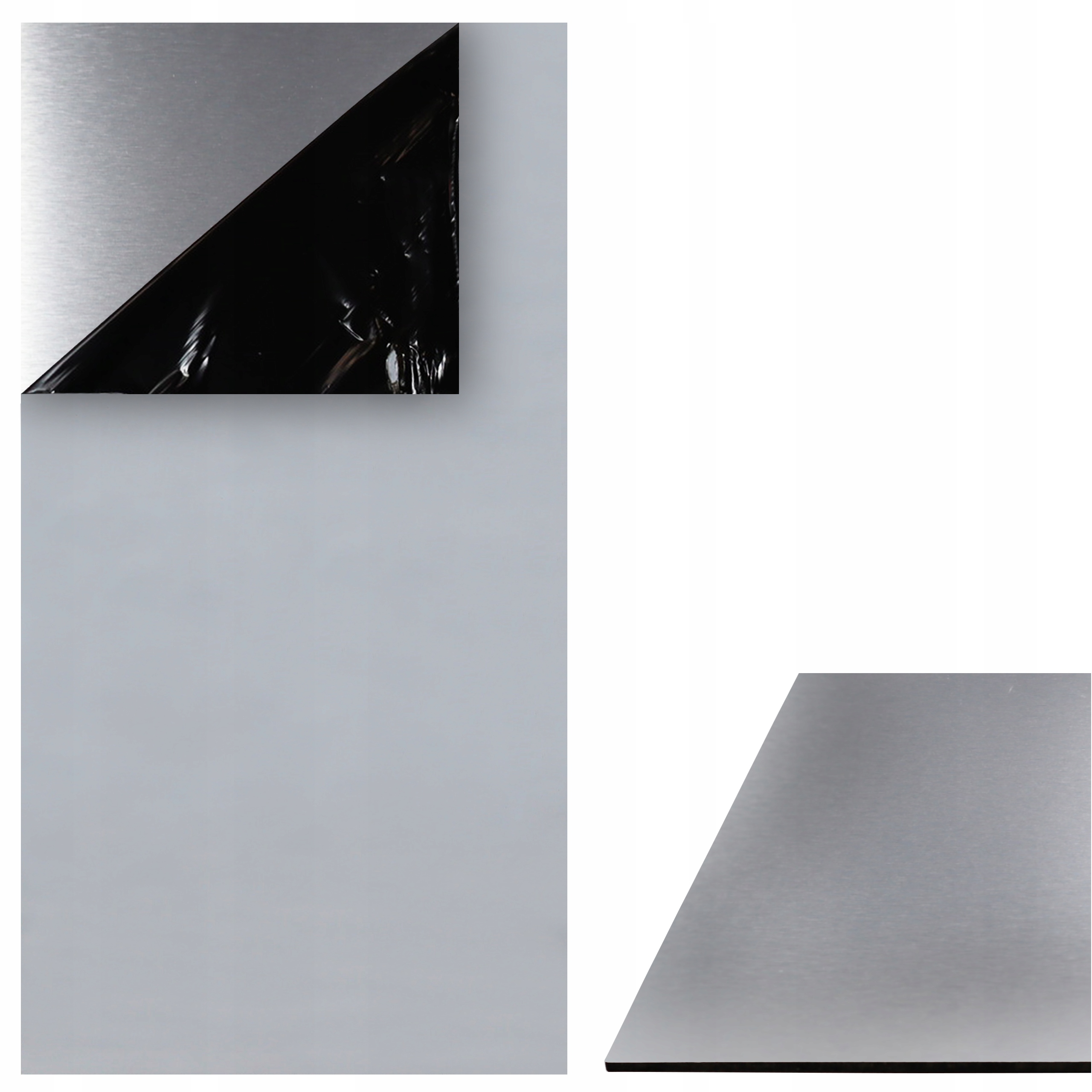 Kompozitová hliníková deska 3 mm 50 x 100 cm Kartáčované Stříbro Panel Acp Acm