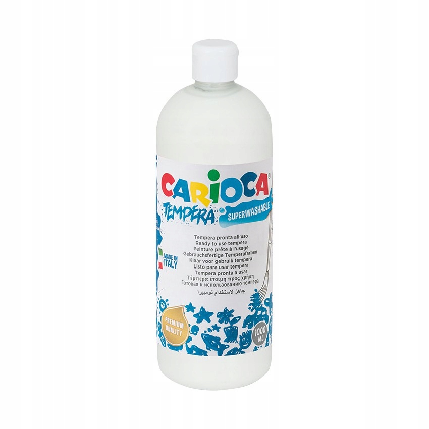 Farba tempera 1000 ml Biała Carioca
