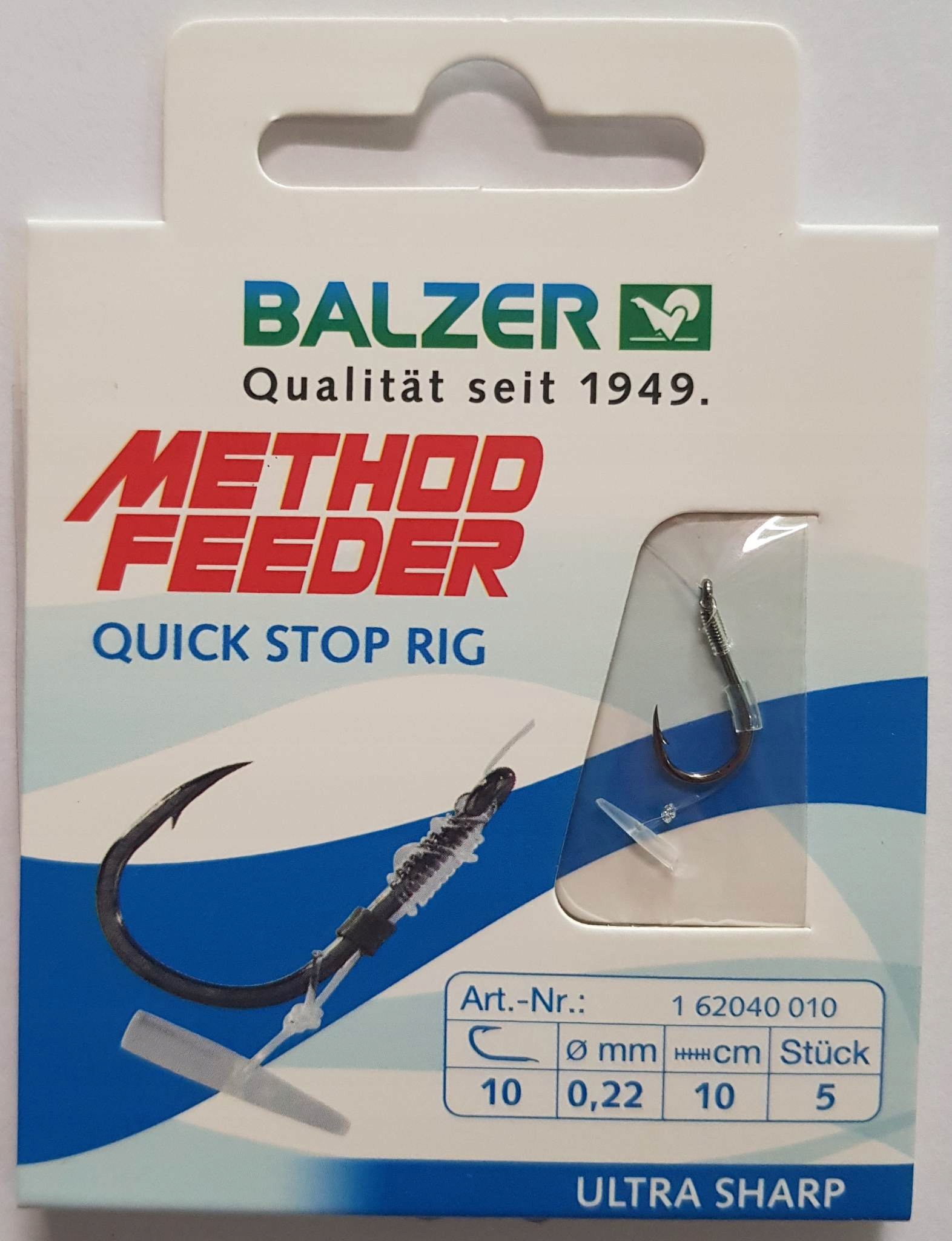 Haki Method Feeder Quick Stop Rig Balzer hak nr 10