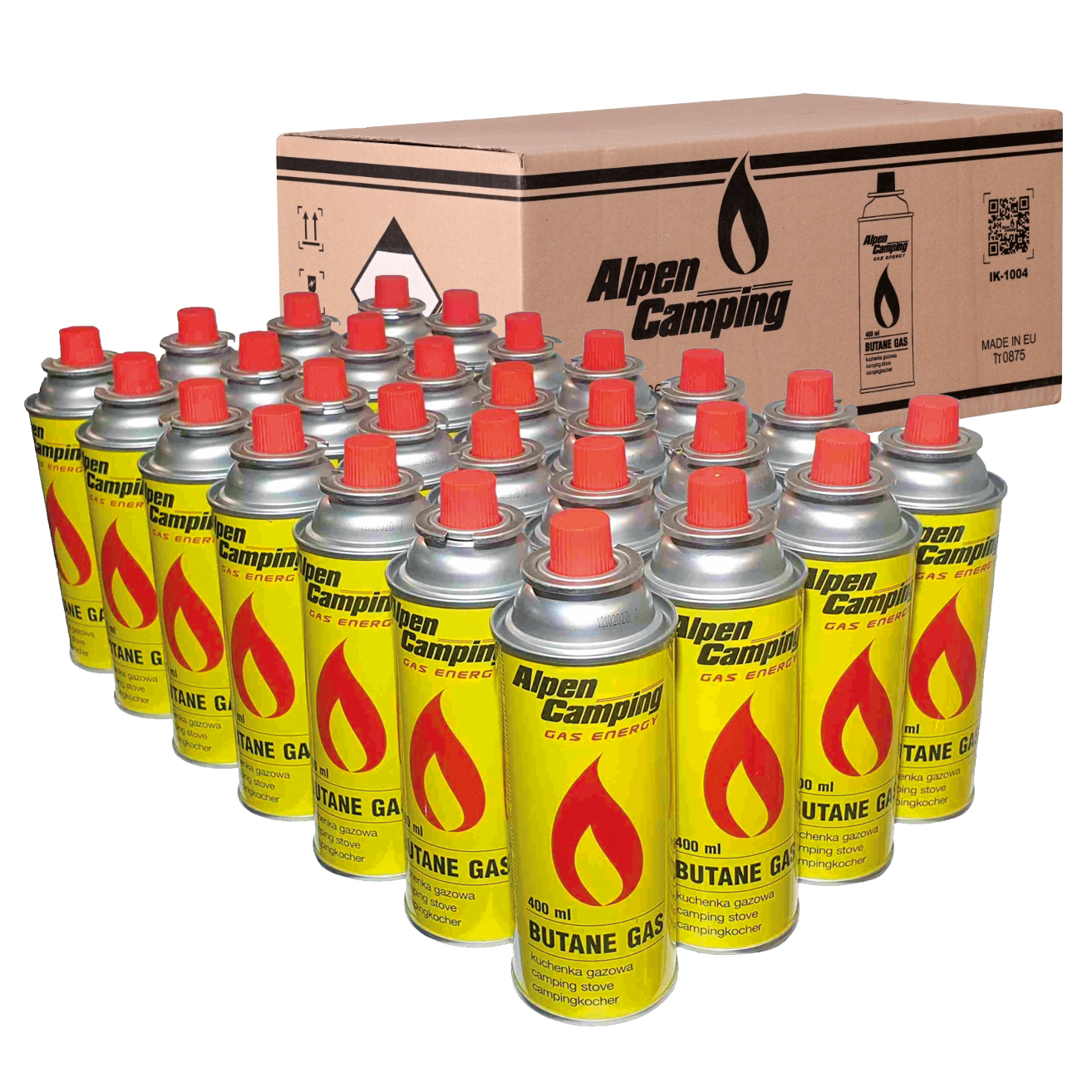 Gaz Nabój Kartusz Wkład Alpen Camping 400ML Kuchenka Gazowa Palnik 28 Sztuk