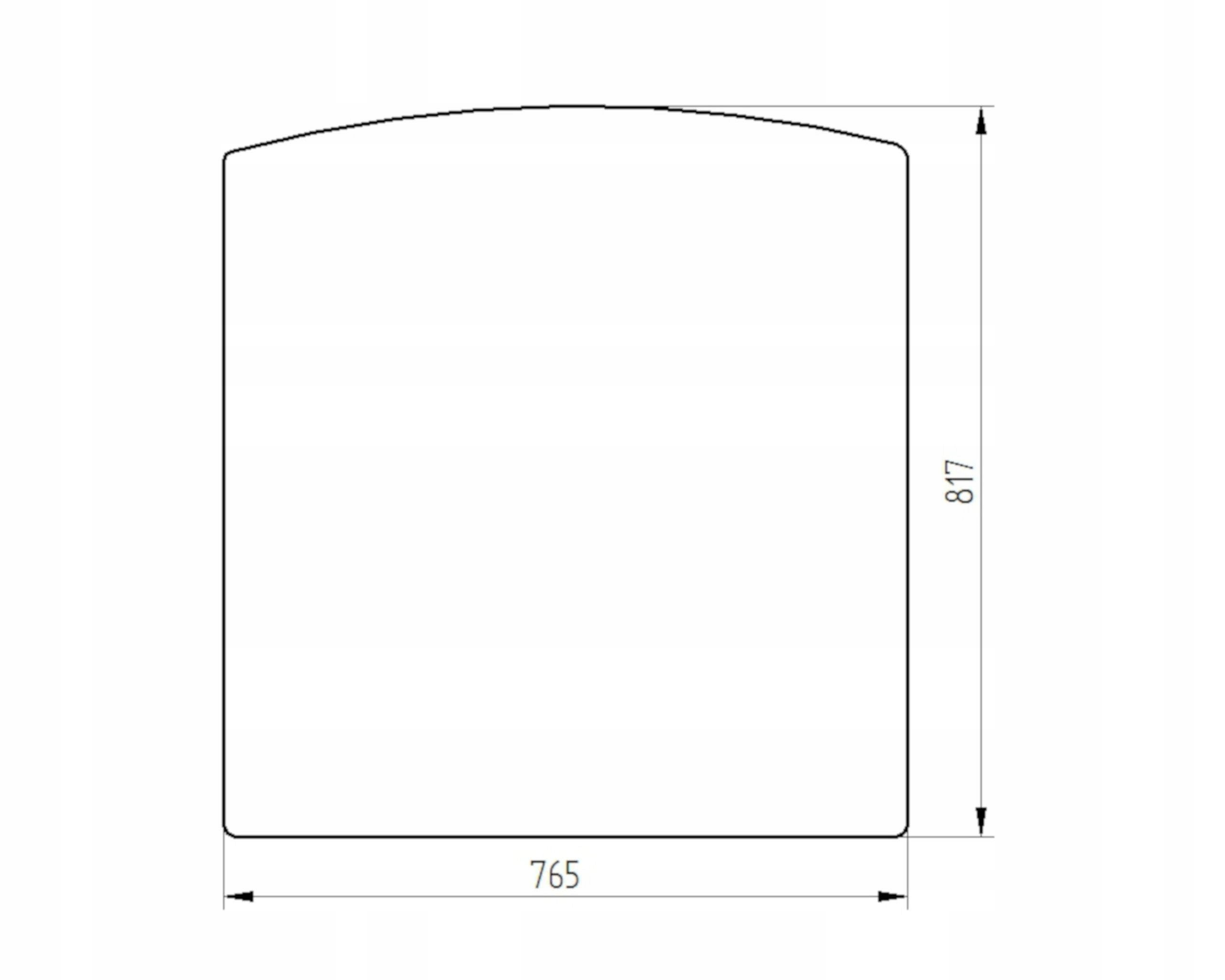 sklo minibagr Jcb přední horní 827/80451