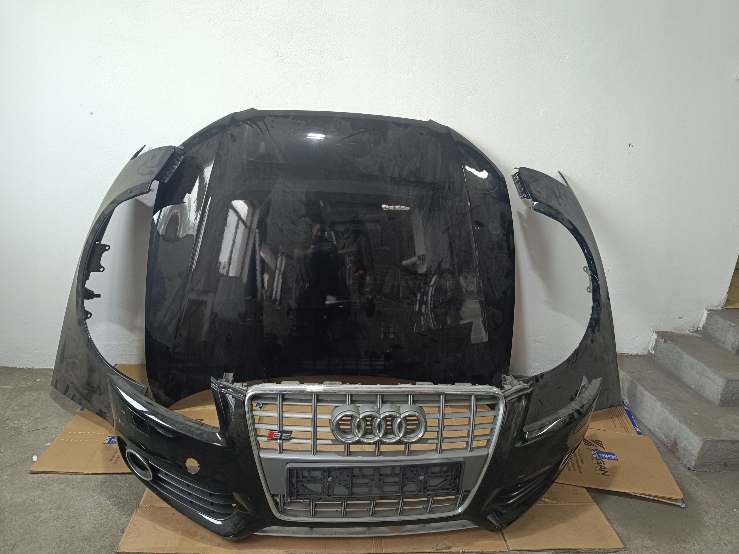 PRZÓD ZDERZAK BŁOTNIKI PAS PRZEDNI CHŁODNICE AUDI S5 8T