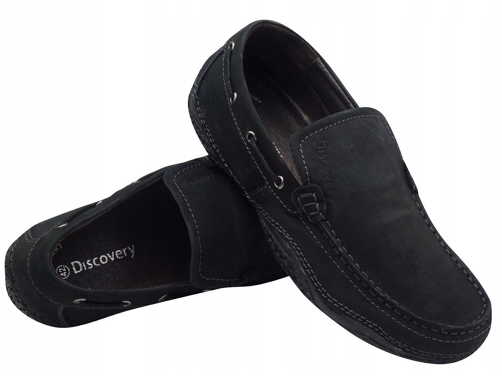 -60% MOKASYNY WSUWANE SKÓRZANE PÓŁBUTY BUTY MĘSKIE Rozmiar 42