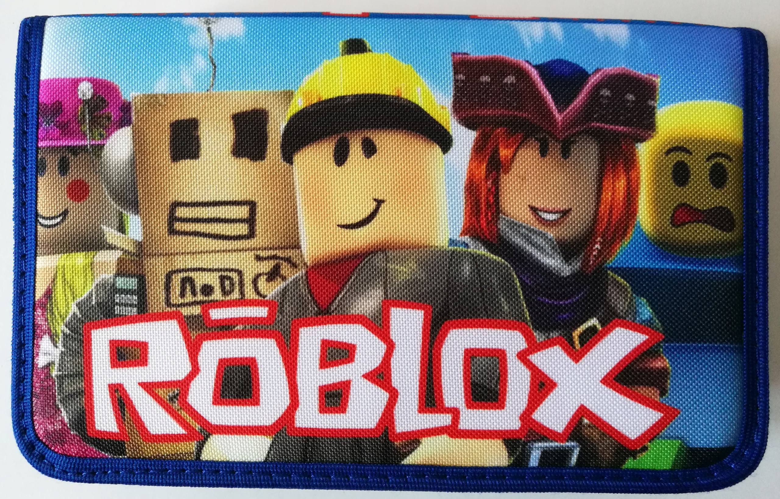 Peračník ROBLOX, rozkladací modrý, dvojklopný Iná značka