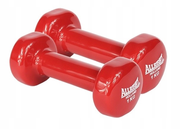 

Zestaw hantli ciężarki hantle fitness 2x1 kg red