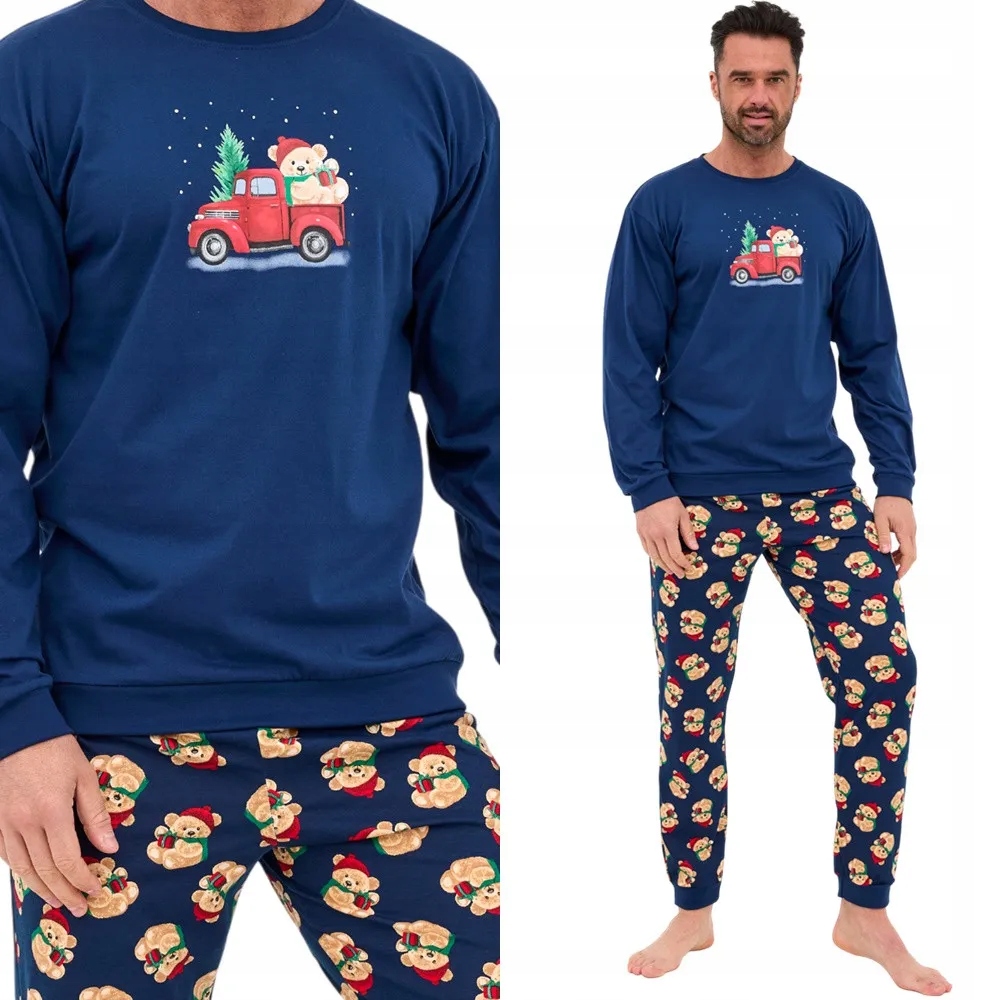 Pánské Pyžamo Cornette 115 Teddy S 44 Tmavě modrá