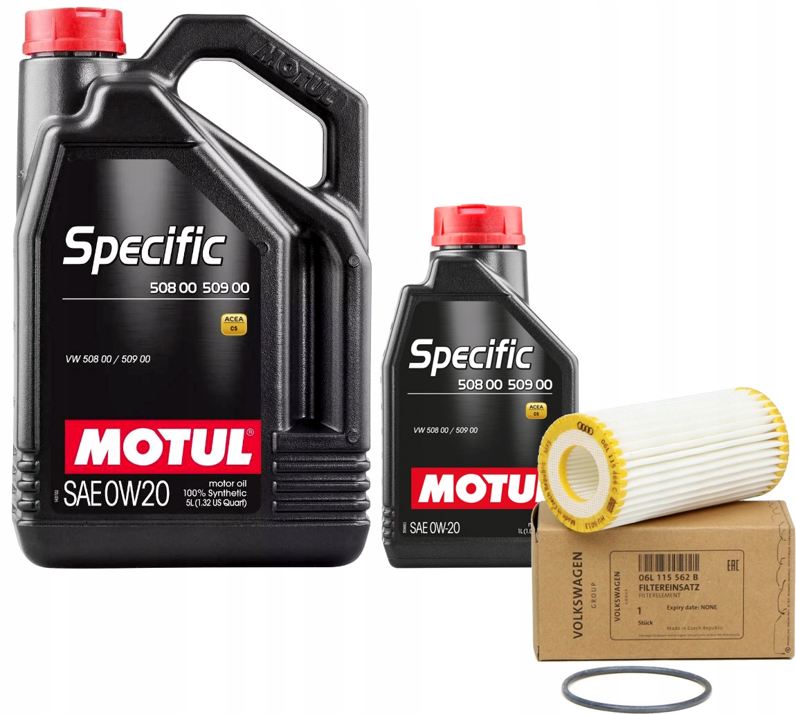 Olej Motul Specific 0W-20 508.00/509.00 6L Olejový Filter 1.8 2.0 Tsi