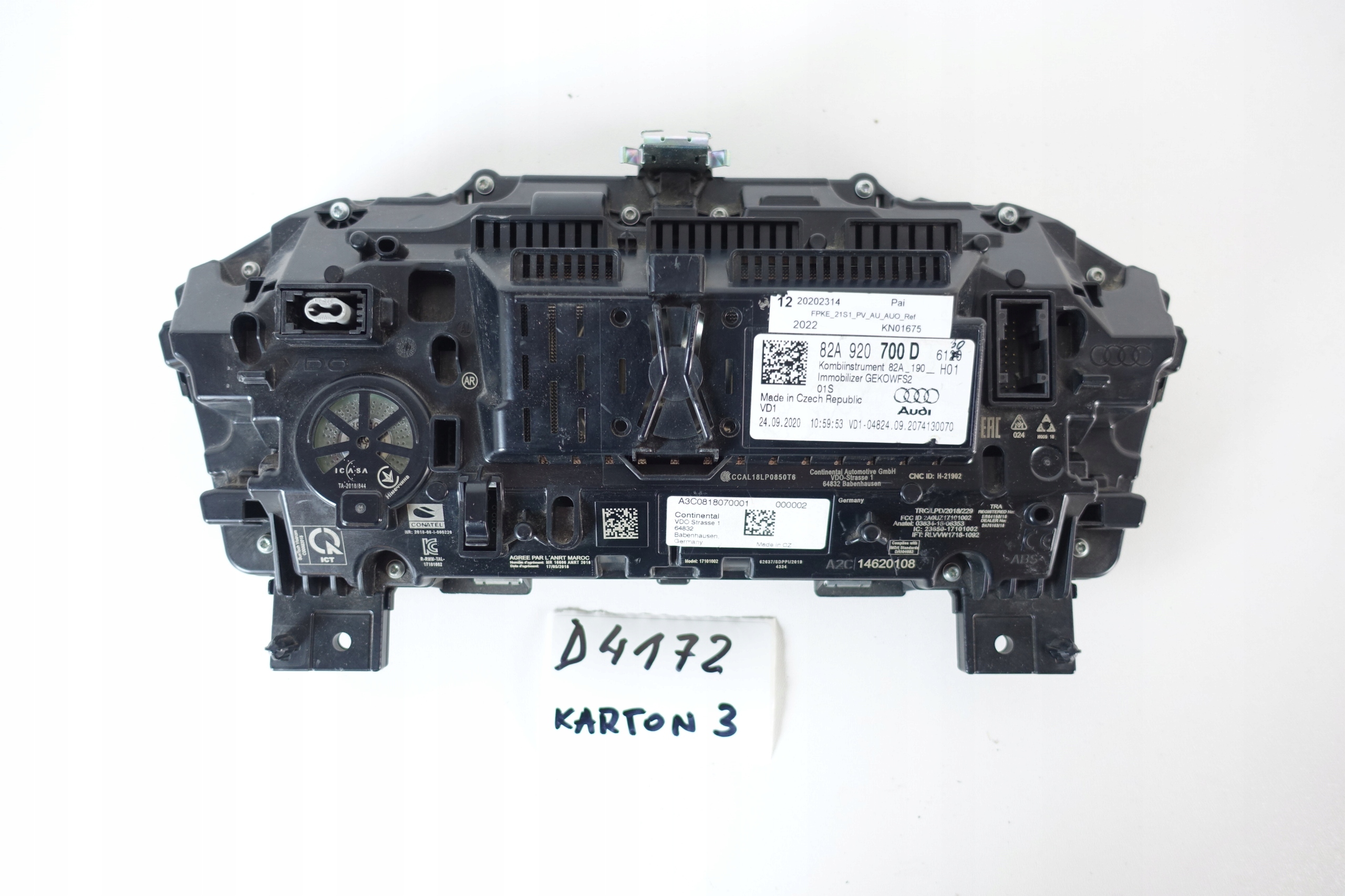 dials VIRTUAL dials LCD AUDI A1 82A 82A920700D