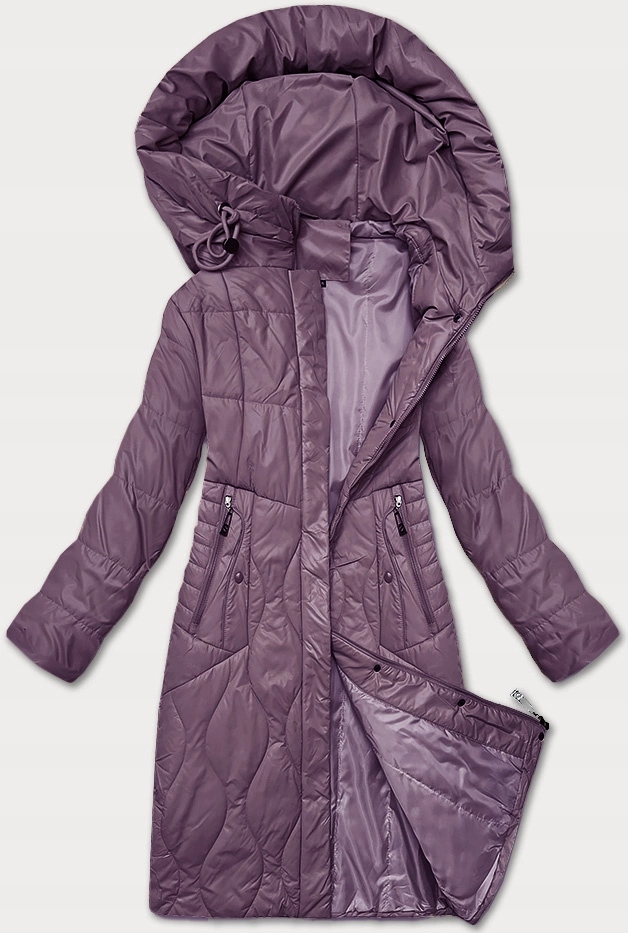Dámská Prošívaná Bunda B8302 Fialová XXL (44)