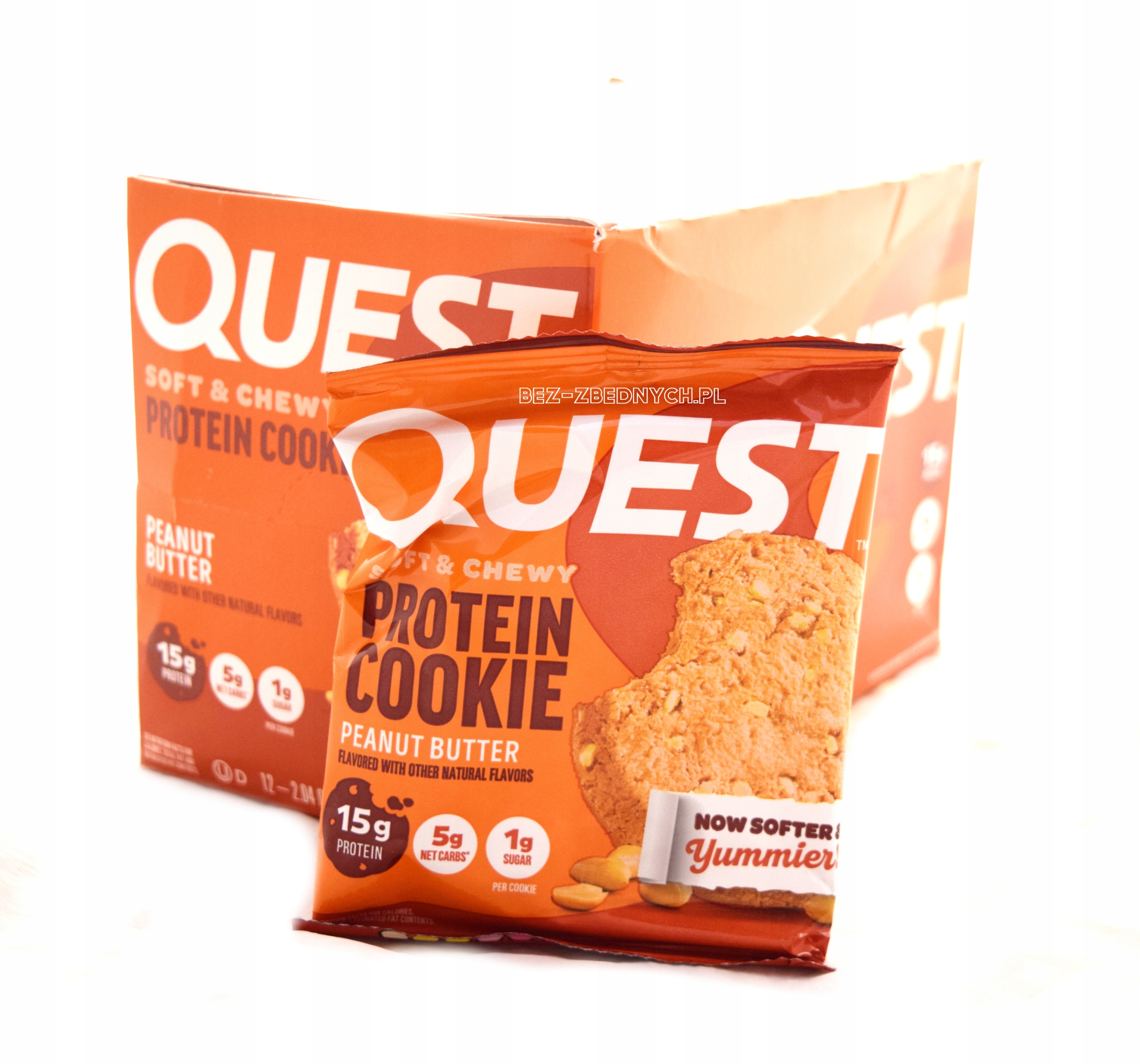 Quest Nutrition Protein Cookie 58g Ciastko Białkowe Bez Dod Cukru Peanut