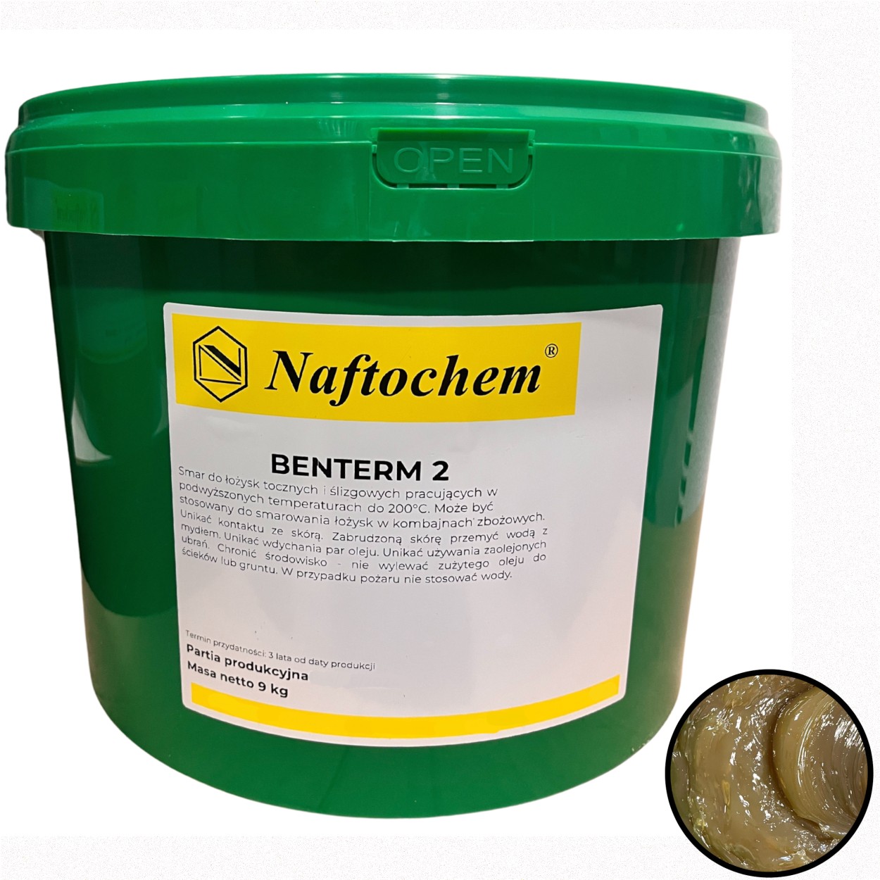 Vysokoteplotné Mazivo Benterm 2 Naftochem 9 kg