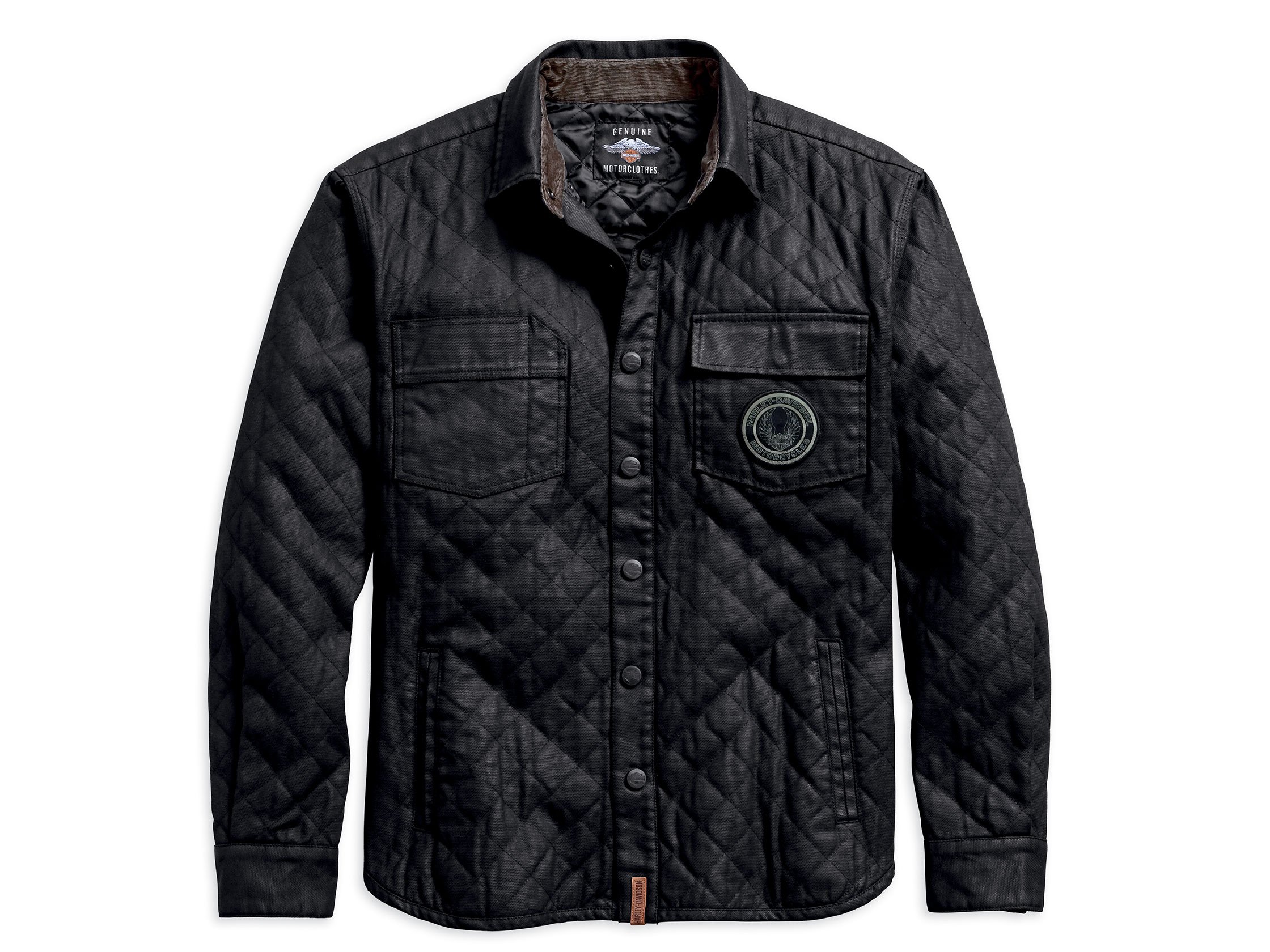 Harley davidson quilted canvas best sale jacket